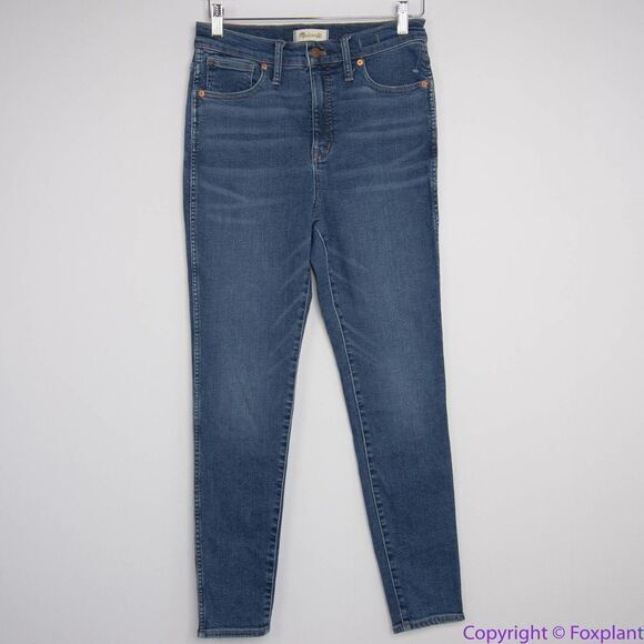 NEW Madewell 10" High-Rise Skinny Jeans in Wendover Wash: TENCEL™, 28 - Picture 3 of 16